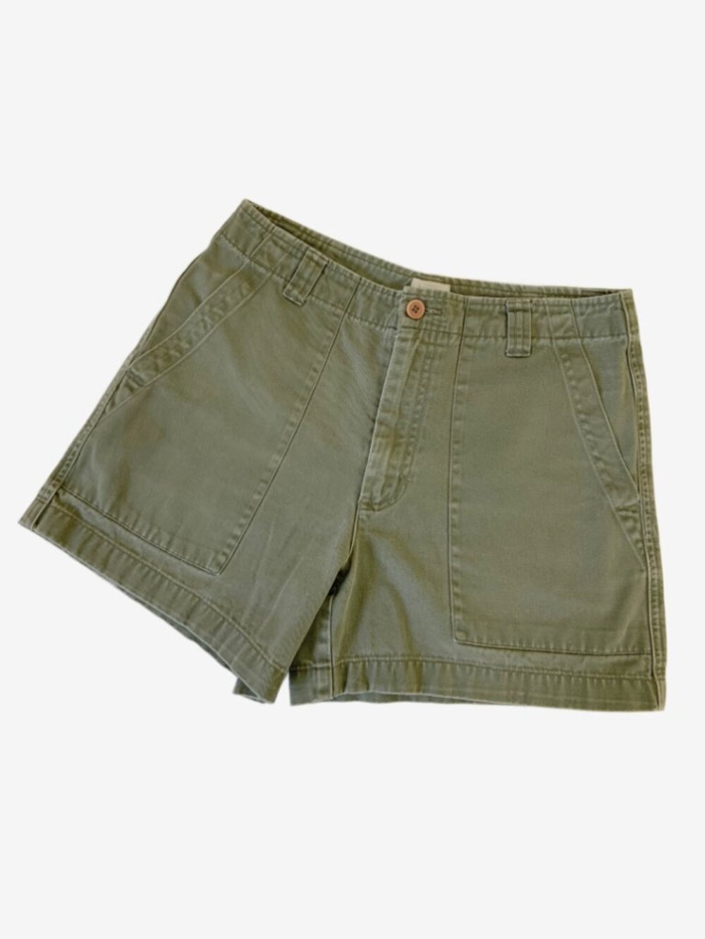 Vintage 1990s Army Green Shorts by JACOB / Made in Hong Kong / size Small